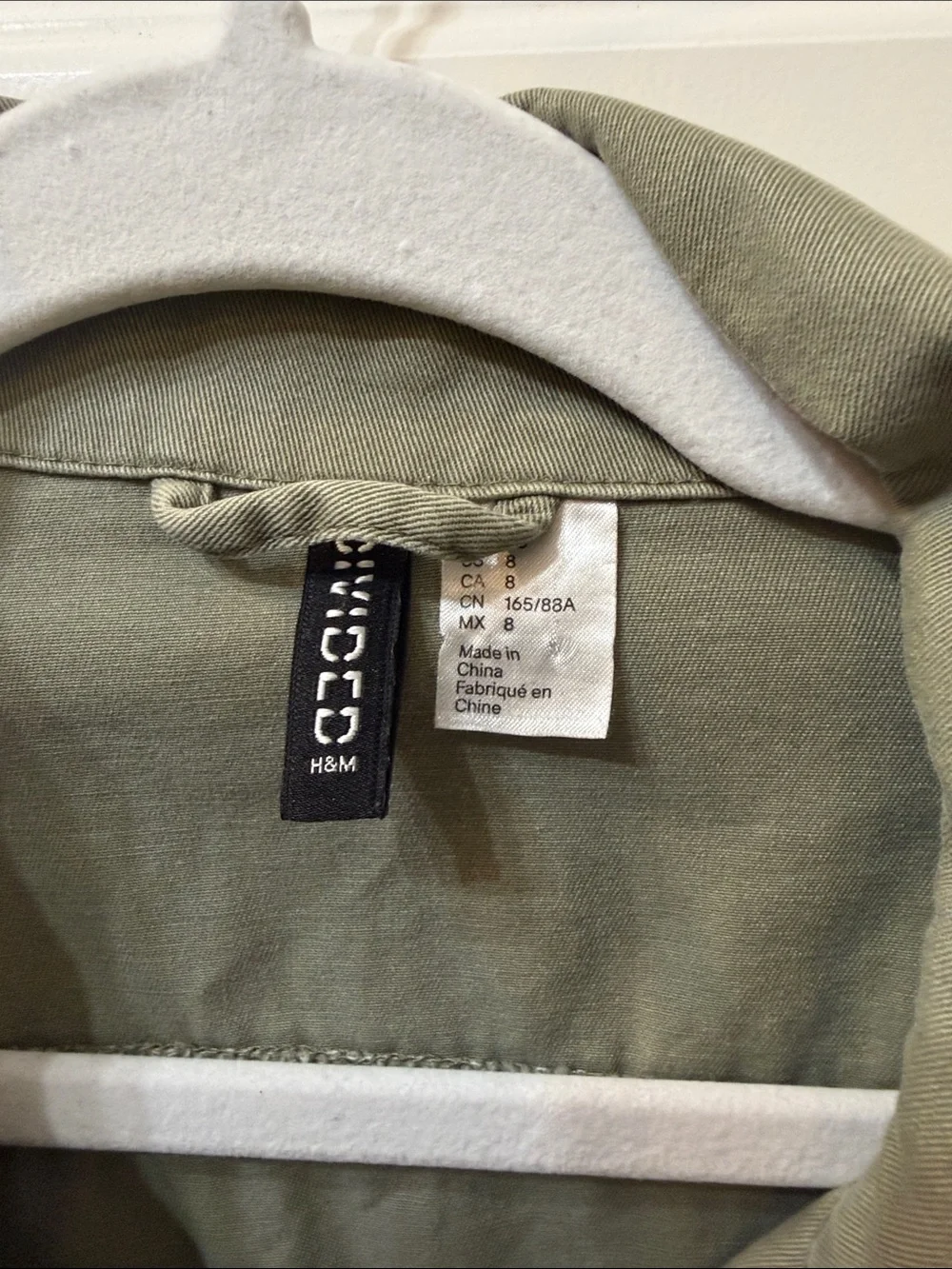 Utility Anorak Jacket in Olive Green H&M